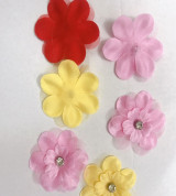 Thanh lý Hoa trang trí quần áo, phụ kiện có đính hạt đá